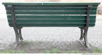 bench wooden green 0003